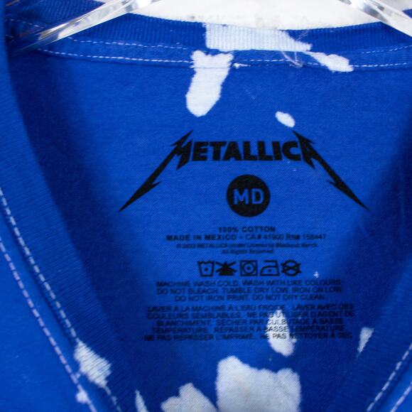 Metallica Puppets Blue Tie Dye Band T Shirt Unisex Licensed Tee Merch Medium - Picture 6 of 6